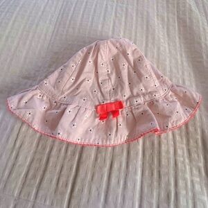 Gymboree Pink Cotton Sun Hat with Bow